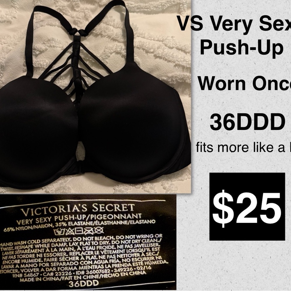 Victoria's Secret Black Push-Up Bra